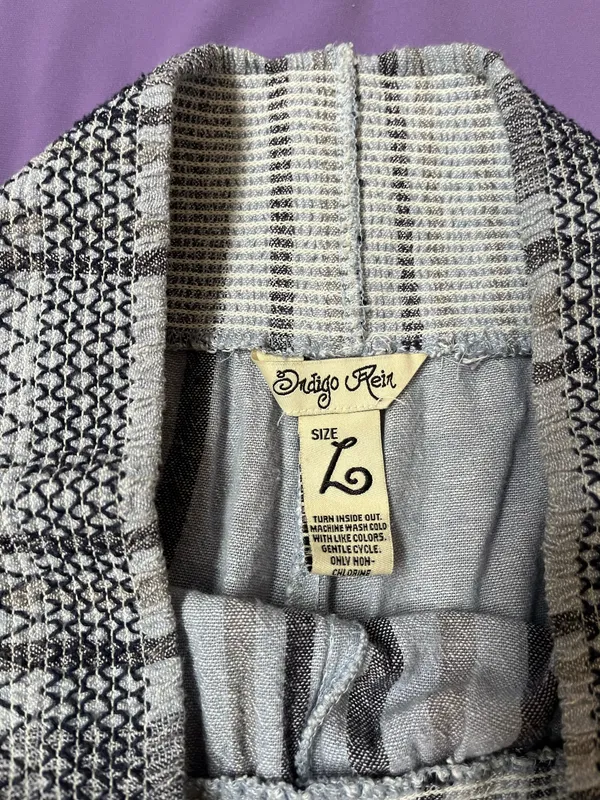 Indigo Rein Pants Linen Striped - Image 2