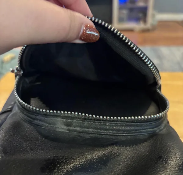 Mini Backpack Purse Black - Image 3