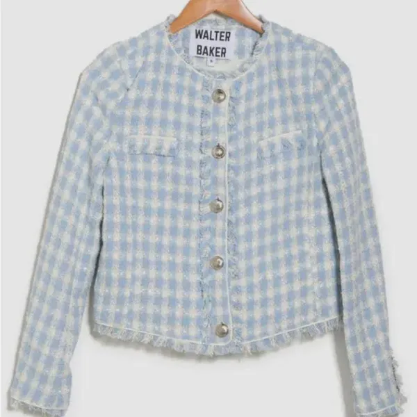 Walter Baker Callista Tweed Jacket Size Small - Image 2