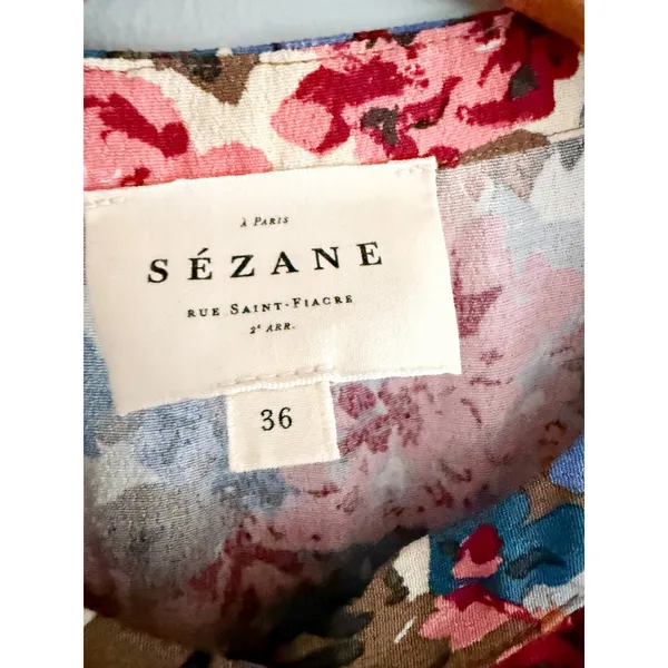 Sézane | Alix Floral Midi Dress October Flowers | Sz US 4 FR 36 - Image 5