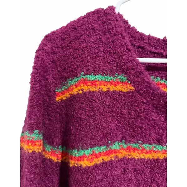 Free People Best Day Ever Striped Sweater‎ Women's Size Large - Image 8