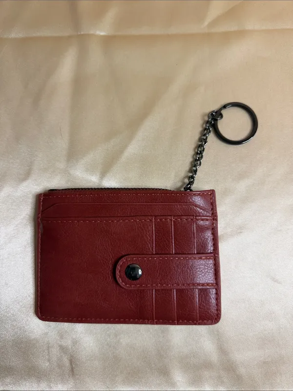 Women’s Leather Card & Key Holder - Brown - Image 2