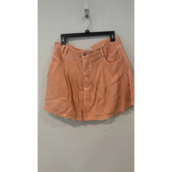 Anthropologie Pilcro Pleated Micro Denim Skirt Fall Festival Size 12 - Image 3