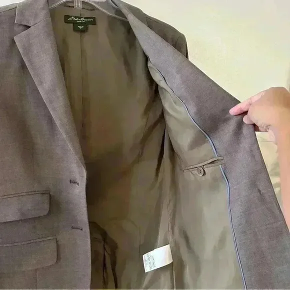 Eddie Bauer Blazer Wool‎ Blend Womens Size 2 Brown Casual Formal Timeless - Image 13