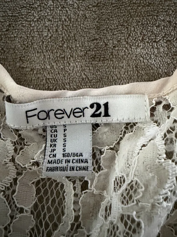 Cream Forever 21 tank top - Image 3