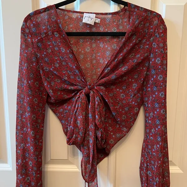 Princess Polly Waverley Floral Tie Up Blouse - Image 2