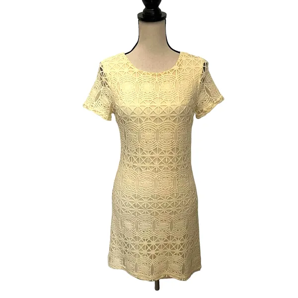 Lulus Love You For Eternity Shift Dress XS Crochet Fairy Coquette Cottagecore - Image 2