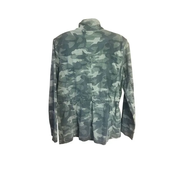 Lucky Brand hooded utility jacket Green Camo Sz S NWT - Image 2