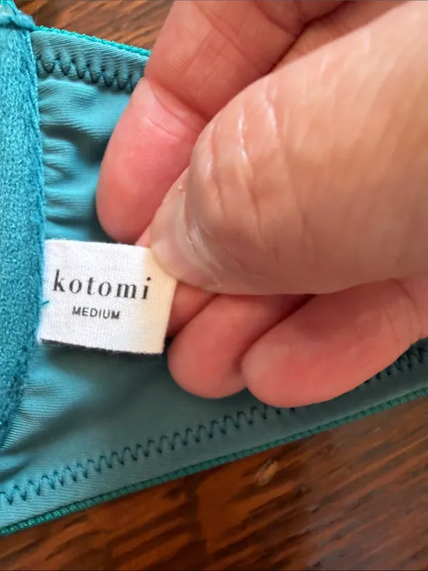Kotomi Women’s Teal Underwire Bikini top - Teal size medium - Image 4