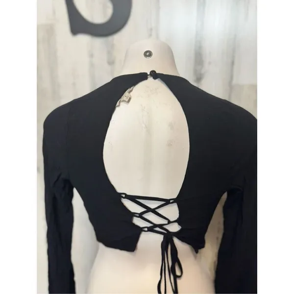 Black crop top Black - Image 3