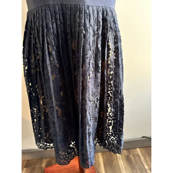 Eliza J Size 8 Navy Lace Dress Sleeveless Wedding Guest Cocktail Party Dress - Image 10