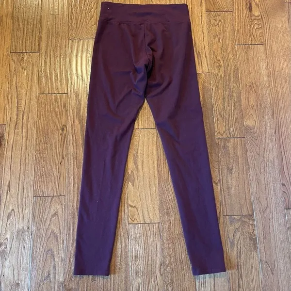 Aerie burgundy high rise leggings medium long - Image 9