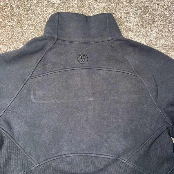 Lululemon Scuba Oversized Half-Zip Pullover Women XS/S Black Good Cropped Funnel - Image 4