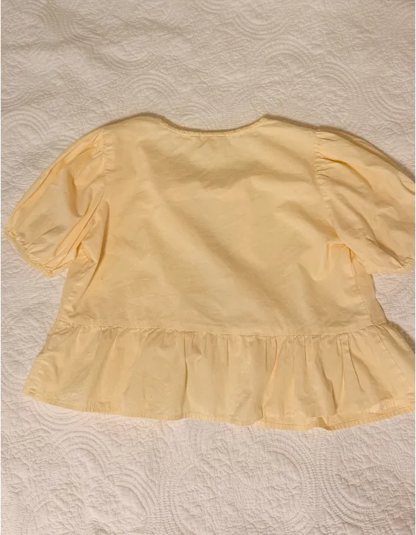 Sim Sam & Top Yellow Puff Sleeve - Image 2