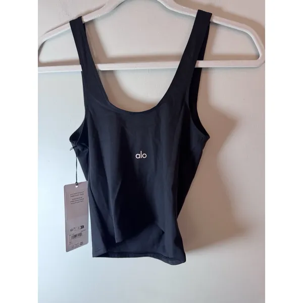 Alo Yoga Softsculpt Precision Tank Top Small Black NWT - Image 8