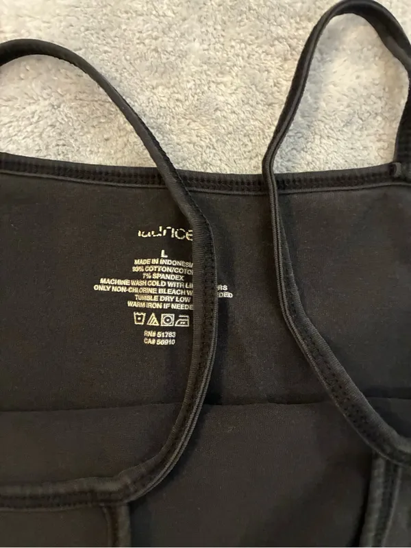 Maurices Brand Classic Black Spaghetti Strap Tank Top - Women's Size Large - Image 2