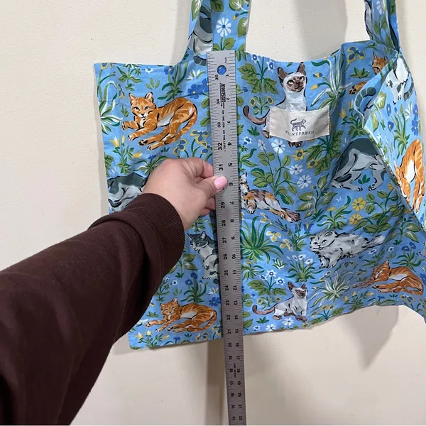 NWOT Printfresh brand "Must Love Cats" multicolor purse bag tote - Image 3
