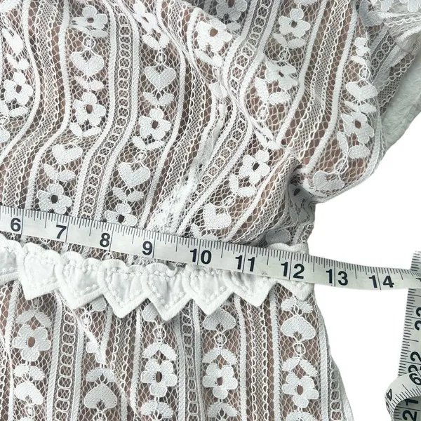 New Boho Romantic For Love & Lemons Lovebird Mini Dress Size S - Image 7