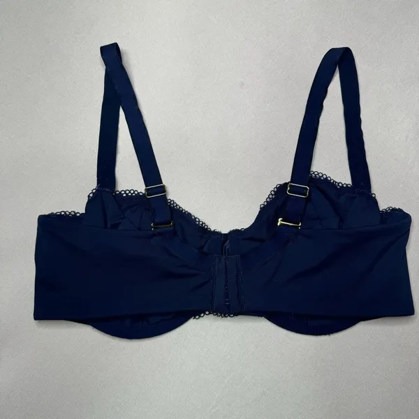 Soma Embraceable Lace Balconette Bra Navy Blue 38DD - Image 6
