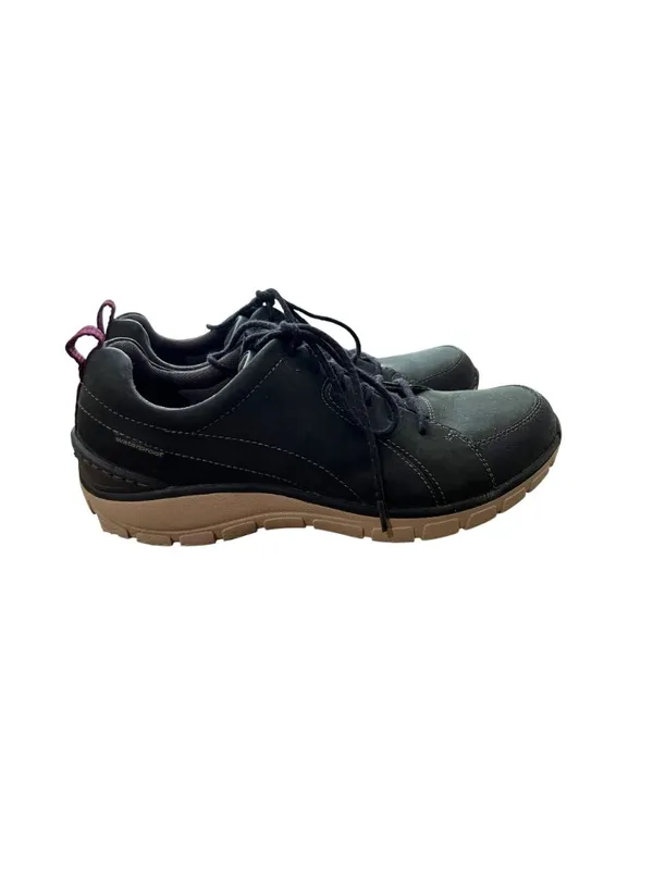 Clarks Wave Go Women’s 9.5 Navy Nubuck Leather WaveWalk Shoes Used - Image 12