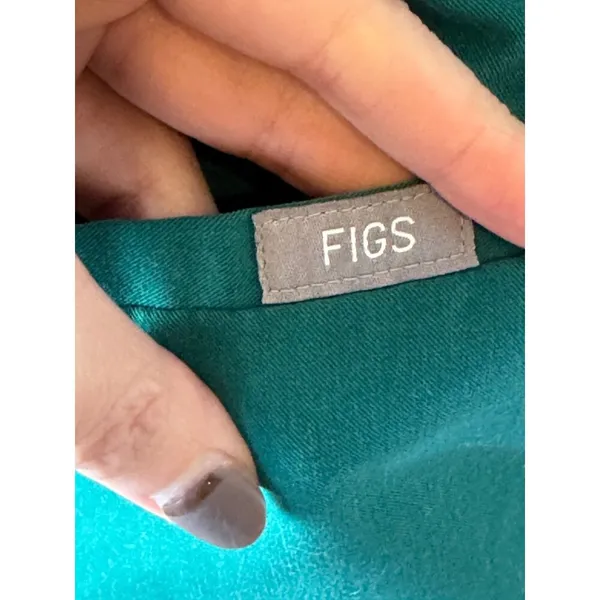 Figs Shirt Women Small Green Casma Three Pocket Scrub‎ Top Medical Nurse Doctor - Image 9