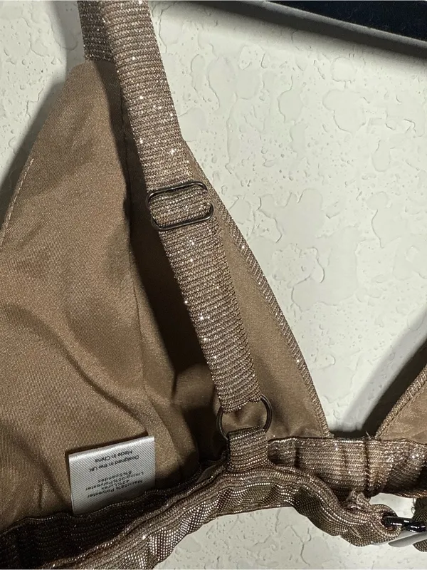 SLA The Label Gold Astrid Bralette Top Size Small - Image 4
