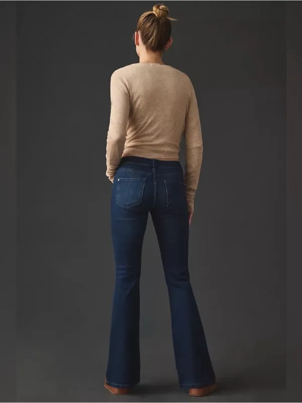 NEW Pilcro The Icon Low Rise Flare Jeans in Dark Blue~ Size 28 - Image 3