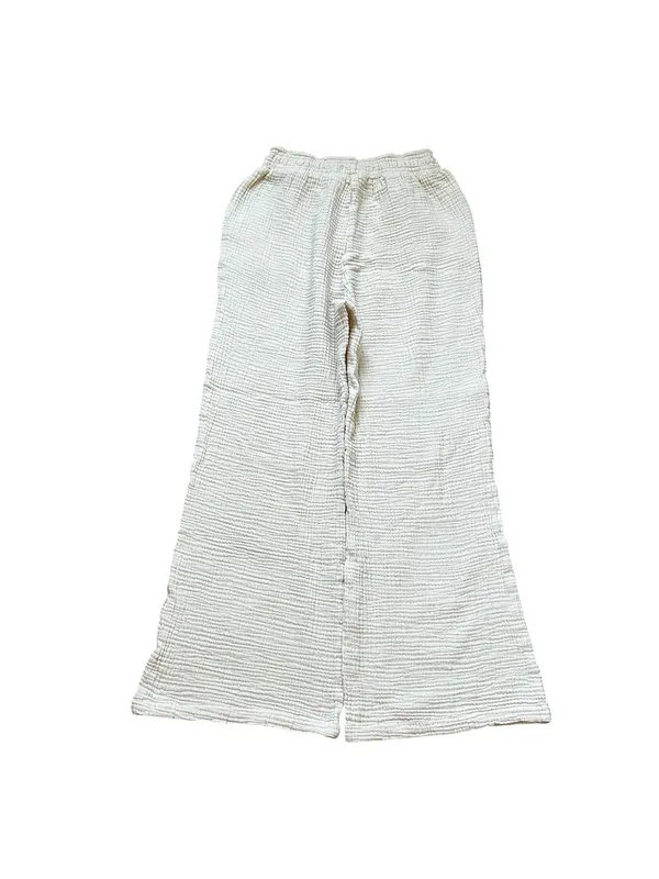 Ocean Drive Gauze Cotton Summer Pant Stretch Waist Coastal Beach Summer Travel - Image 4