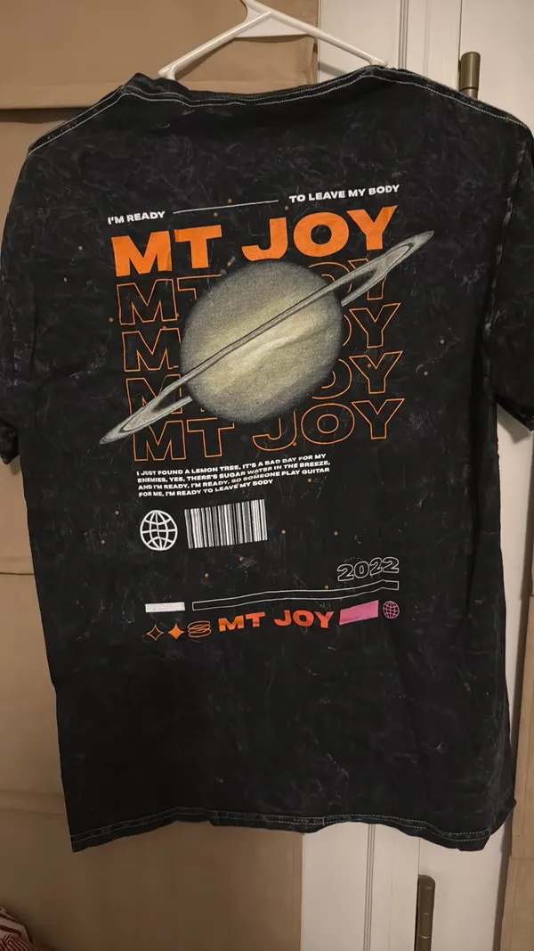 Mt. Joy T Shirt Black Size M - Image 4