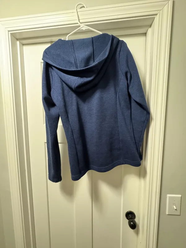 Columbia Navy Blue Hooded Pullover Sweatshirt - Image 3