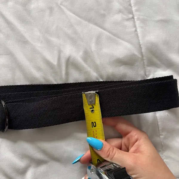 Lululemon Black Woven Yoga Mat Strap D-Ring Adjustable One Size Carry Accessory - Image 4