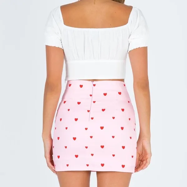 Princess Polly Chain of Hearts Mini Skirt in Blue Size 10 New with tag - Image 11