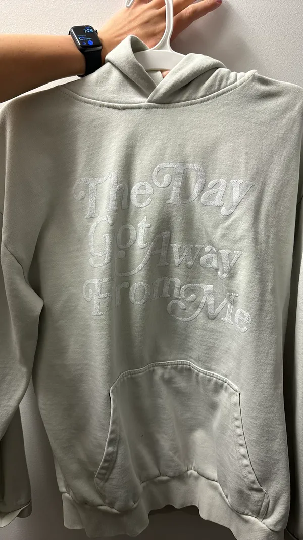 Light Sage Hoodie Size L - Image 2