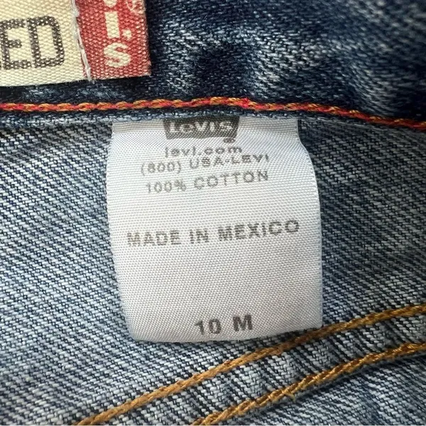 Vintage LEVI’s 550 High Rise Relaxed Fit Tapered Leg Mom Jeans Blue Size 10 - Image 7