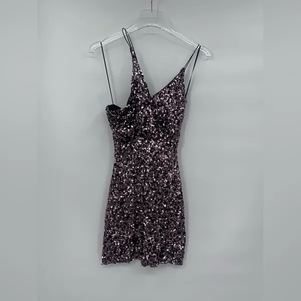 Astr The Label Rose‎ Sequin Stretch Cutout Bodycon Sheath Dress XS NWT - Image 5
