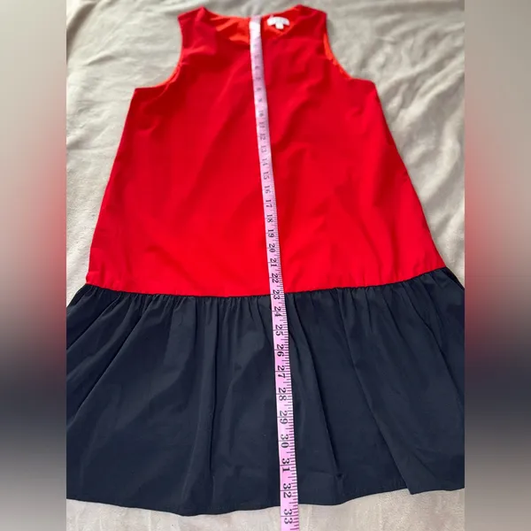 TCEC Red and Black Pleated Sundress Casual - Image 7