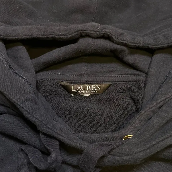 Lauren Ralph Lauren Navy Everyday Hoodie Sweatshirt With Gold Accents - Image 5