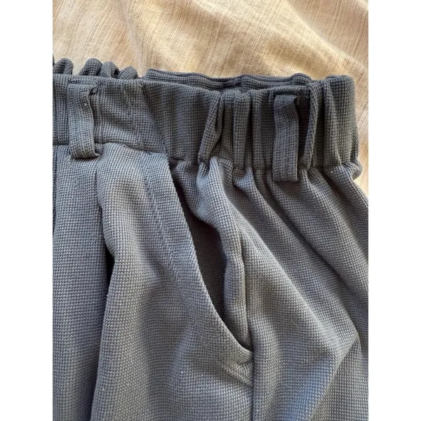 Halara Blue Waffle Knit Pants short small 22” inseam - Image 3