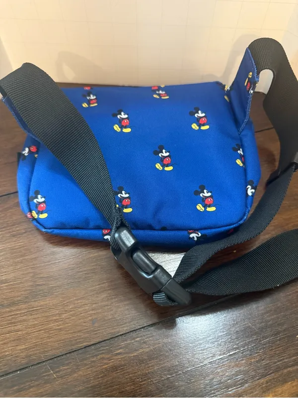 Loungefly Disney Waist Bag Mickey Mouse Pattern Blue Rare HTF Disney Parks - Image 4