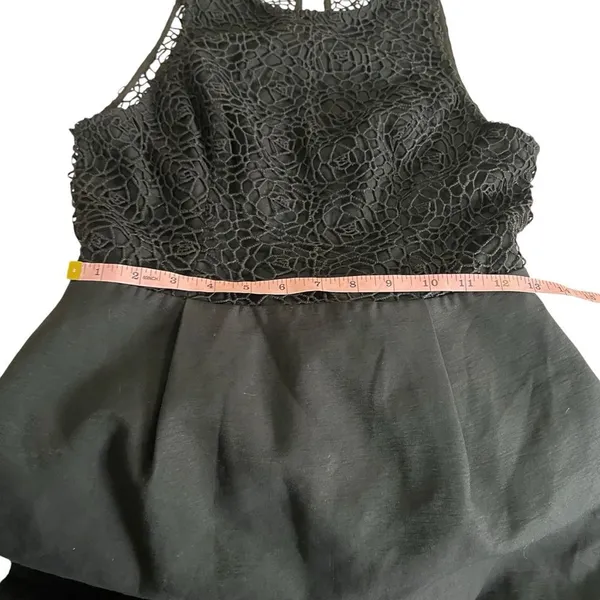 Keepsake The Label Reunion Black Lace Open Back High Low Mini Dress NWT M - Image 11