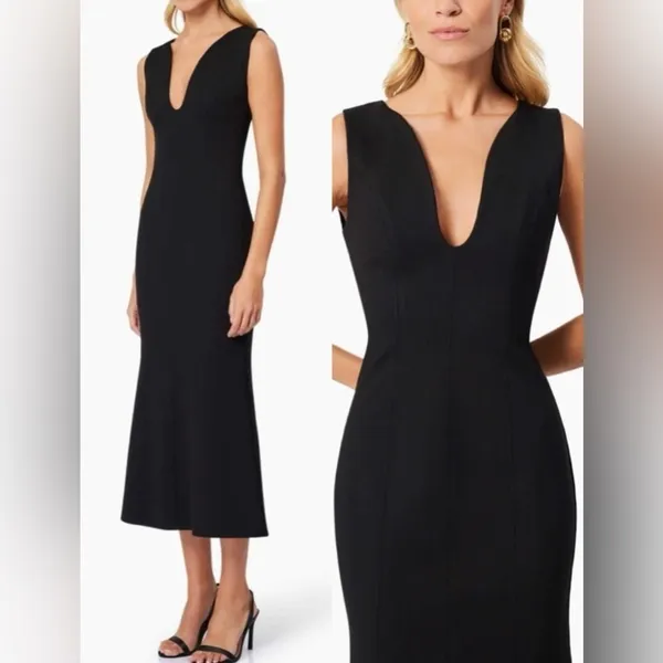 NWOT ELLIATT Eden Sleeveless Midi Dress Black SZ L - Image 3