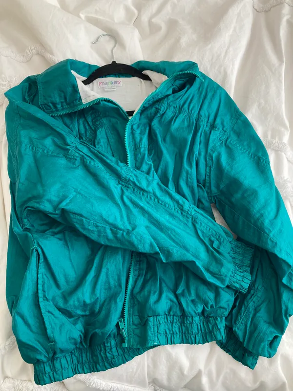 Vintage 80s Jacket Green - Image 2