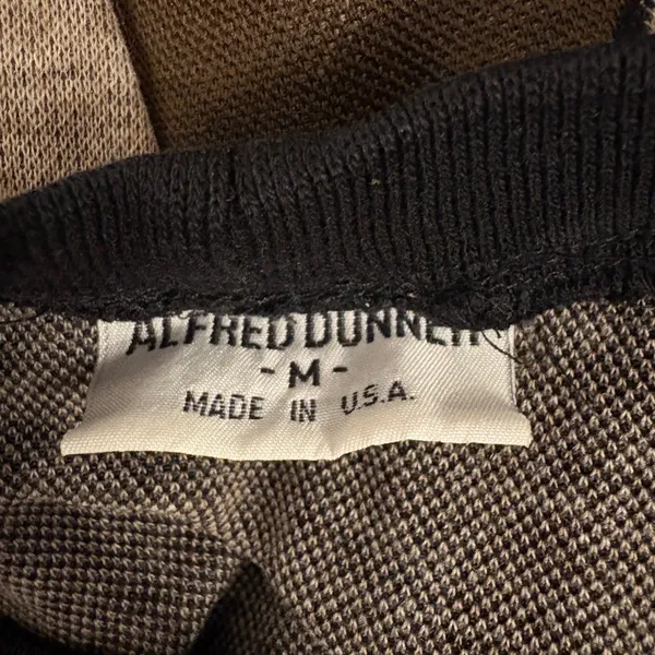 Alfred Dunner Vintage Patchwork Sweatshirt Brown‎ Tan Gray Neutral Earthy Medium - Image 3