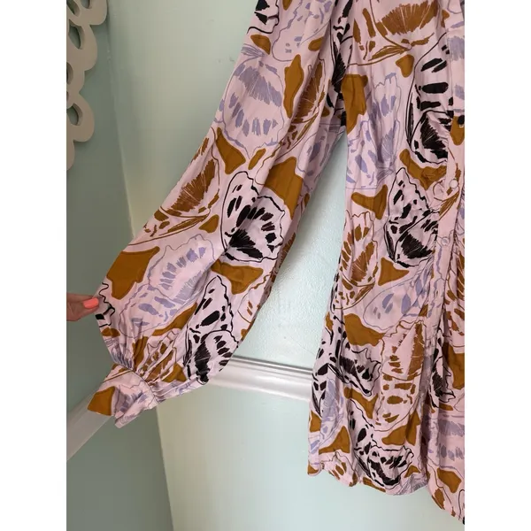 For Love‎ And Lemons Esmerelda Mini Dress S Women Long Balloon Sleeve - Image 3