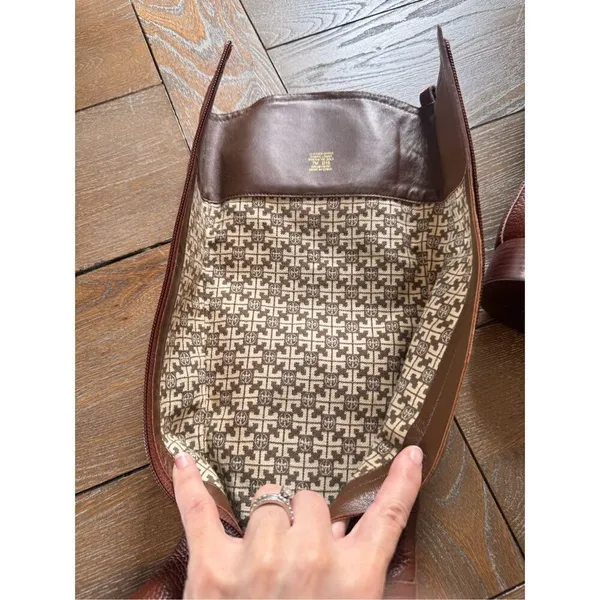 Tory Burch Kiernan 35MM Tumbled Leather Riding Boots Almond Size 7‎ - Image 5