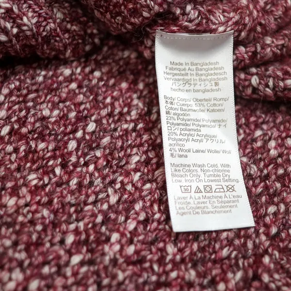 J.‎ Crew Honeycomb Knit Crewneck Wool Blend Sweater XL Heathered Maroon Knit - Image 7