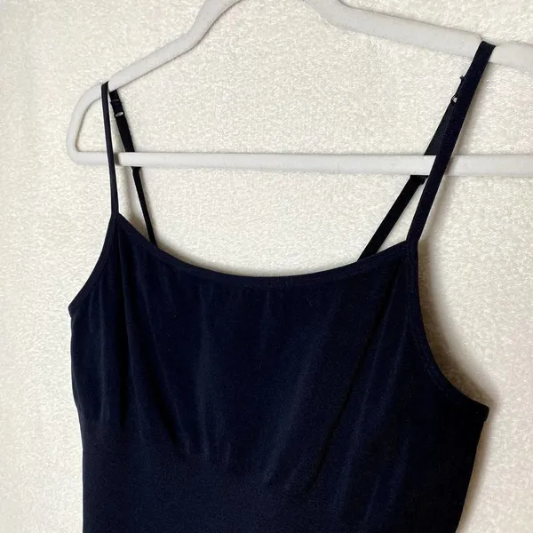 Yummie by Heather Thomson Seamless Camisole Top Scoop Neck Nylon Black Large XL - Image 3