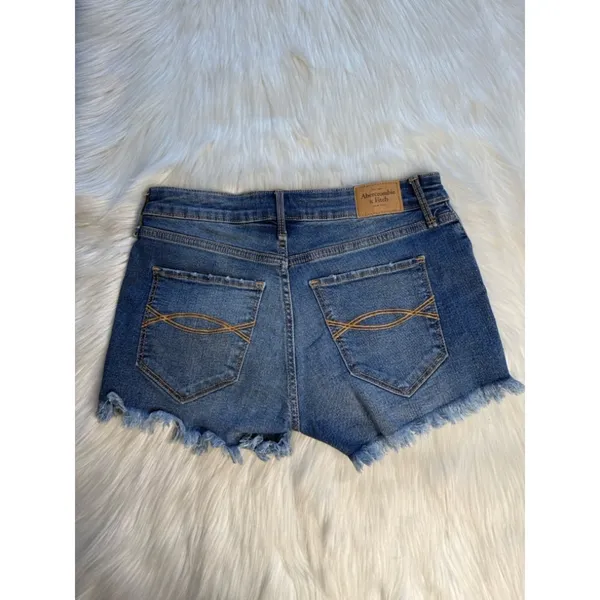 Abercrombie Distressed Y2K Denim Cut Offs - Image 4