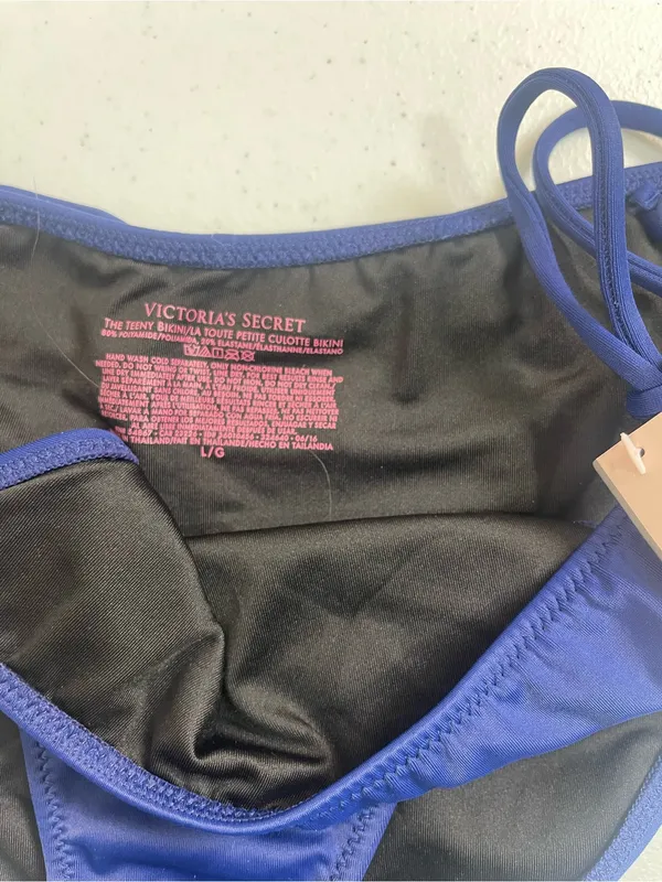 Victoria's Secret Cobalt Blue Tie-Side Bikini Bottoms - Image 3