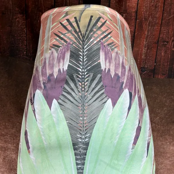 Peacock Inspired Multi Color Hale Bob Strapless Dress Green/Multi L - Image 15